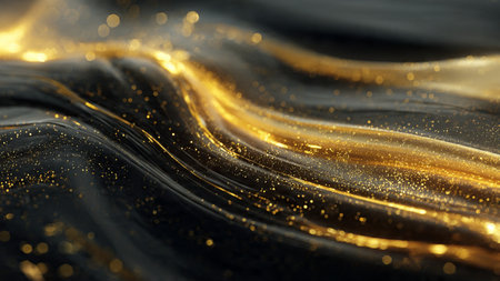 Sophisticated luxury texture with metallic golden shine.の写真素材