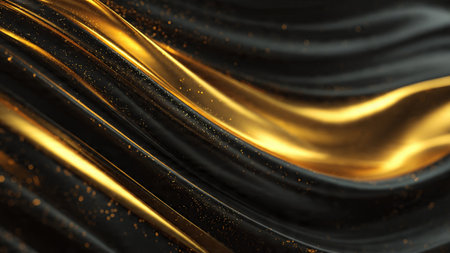 High-end luxury branding background with metallic reflections.の写真素材