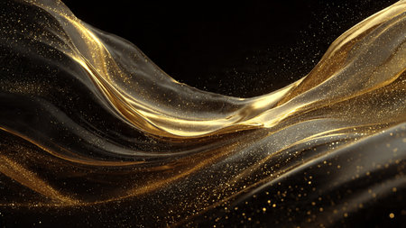 High contrast luxury wallpaper with polished metallic accents.の写真素材