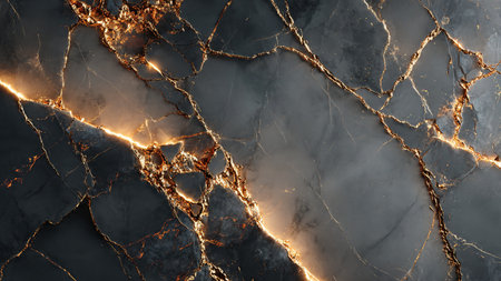 Smooth golden ribbons weaving through rich black space.