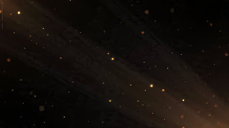 High-resolution black surface with glowing gold veins.の写真素材