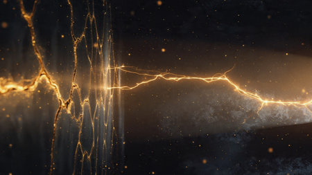 Cinematic black and gold backdrop with depth.