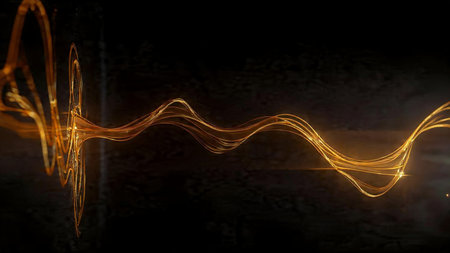 Luxury theme with fluid gold motion and soft glow.
