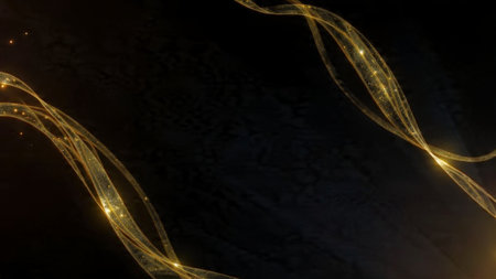 Black and gold modern abstract for corporate branding.の写真素材