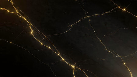 High-end wallpaper featuring dynamic golden streaks.