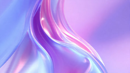 Abstract moving particles with depth effect