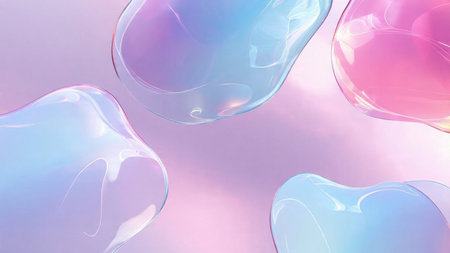 Futuristic holographic flowing wave