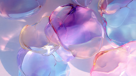 Pastel abstract flowing waves with smooth curves, elegant design