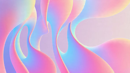 Glowing neon circle background