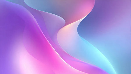Neon cyberpunk abstract scene