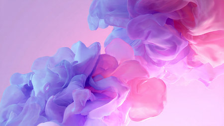 Flowing ribbon lines background