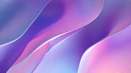 Colorful abstract spectrum waves glowing on dark background