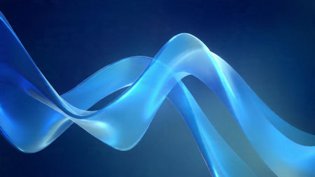 Abstract moving particles with depth effect