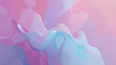 Soft curved shadow on clean minimal backdrop