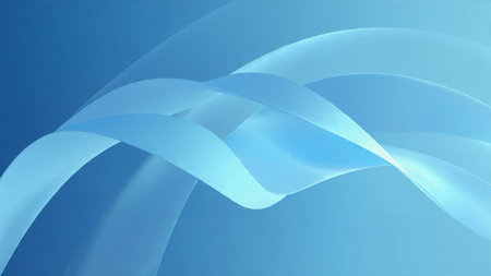 Pastel abstract flowing waves with smooth curves, elegant design