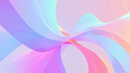 Neon cyan flowing lines