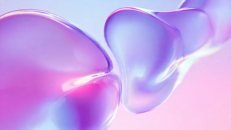 Neon cyberpunk abstract sceneの写真素材