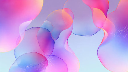 Warm glowing orange abstractの写真素材