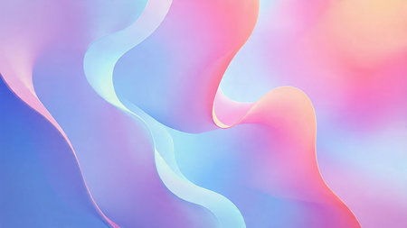 Abstract moving particles with depth effect