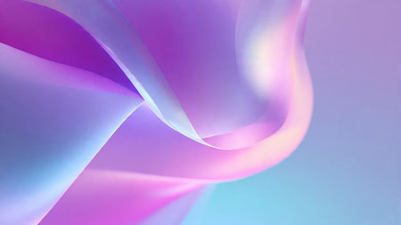 Abstract blue smoke floating on dark background