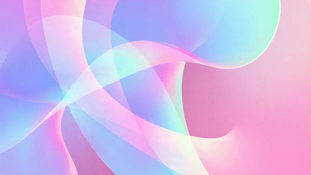 Glowing circular light ringsの写真素材