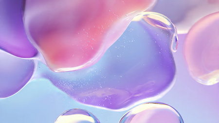 Aurora light abstract glowing background