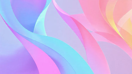 Glowing neon tunnel perspective backgroundの写真素材