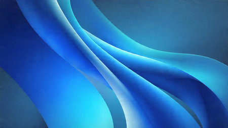 Falling glowing digital particles