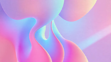 Cold glowing ice blue background
