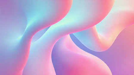 Blurred blue light bokeh background