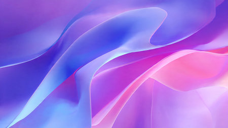 Black flowing abstract wave lines