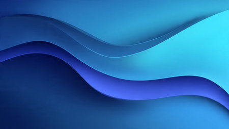 Blue wavy background. 3d rendering, 3d illustration.