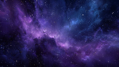 Stars of a planet and galaxy in a free space Elements of this image furnished by NASA