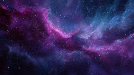 Abstract space background with nebula and stars. Elements of this image furnished by NASA