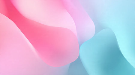abstract background with colorful petals in pastel colors
