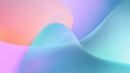 abstract background with blue and pink gradients - 3d rendering