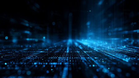 Abstract technology background. Network connection concept. 3D Rendering.の写真素材