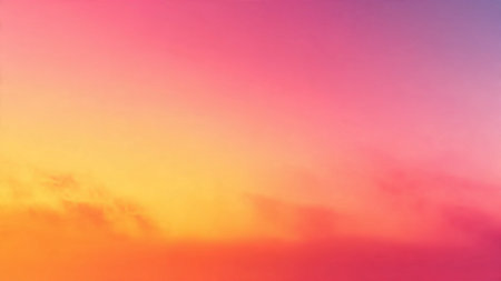 Sunset sky background with a pastel colored, gradient pastelの写真素材