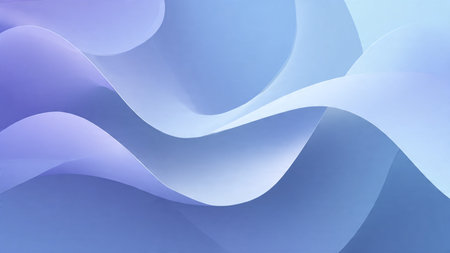 abstract blue background with smooth lines and waves, 3d render illustration