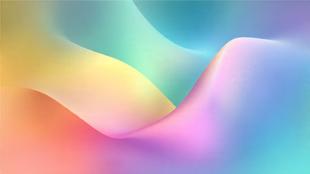 abstract background with colorful gradients and curved lines - vector illustration