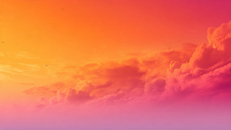 Sunset sky background with a pastel colored, gradient pastel.