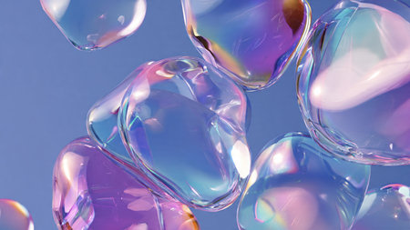 Smooth layered abstract design with subtle pastel tones.