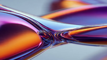 Smooth geometric composition with soft depth of field effect.