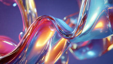 Layered abstract curves forming a modern paper style design.