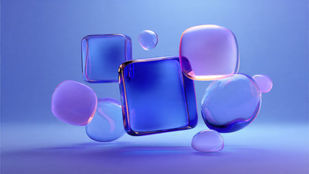 Smooth layered abstract curves with elegant shadow depth.