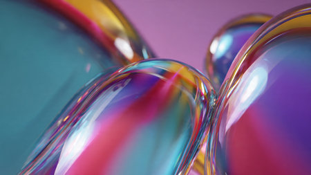 Dynamic liquid form creating a modern futuristic 3D background.
