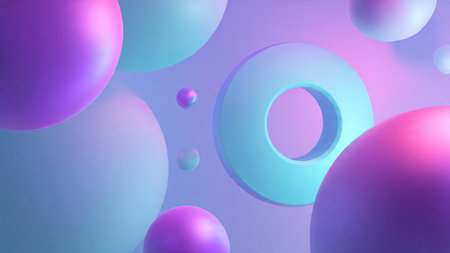 Smooth gradient lighting illuminating a modern product stage.