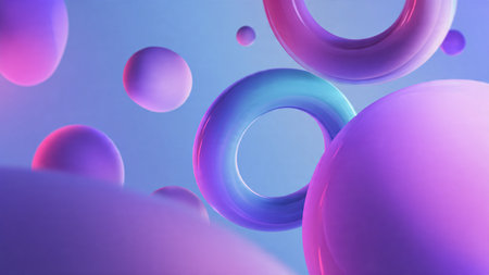 Soft pastel layered abstract background.