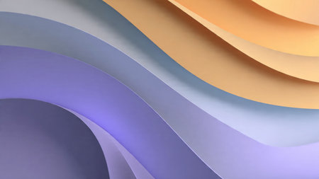 Smooth layered abstract curves with elegant shadow depth.