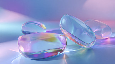 Layered paper background with smooth curved depth.